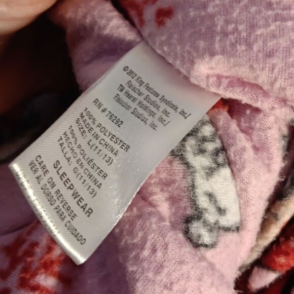 Betty Boop One Piece Footed Sleepwear - Picture 6 of 8